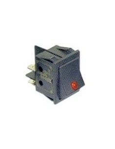 INTERRUPTOR NEGRO C/LED ROJO